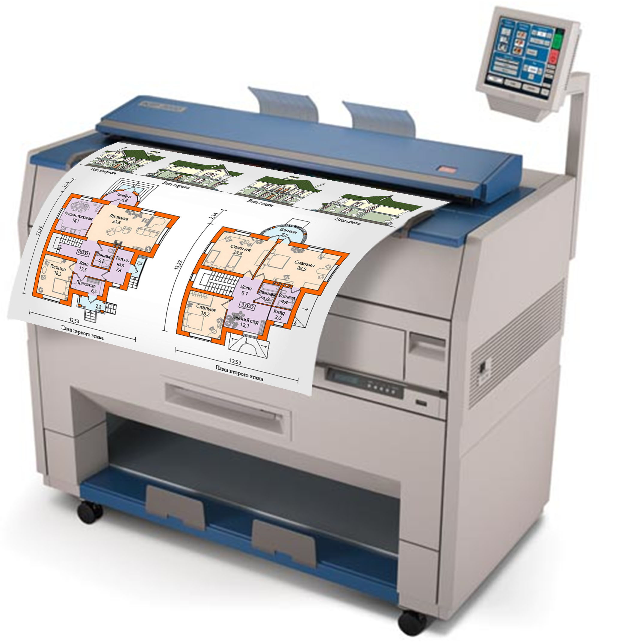 Печать, копирование, сканирование чертежей в Саратове